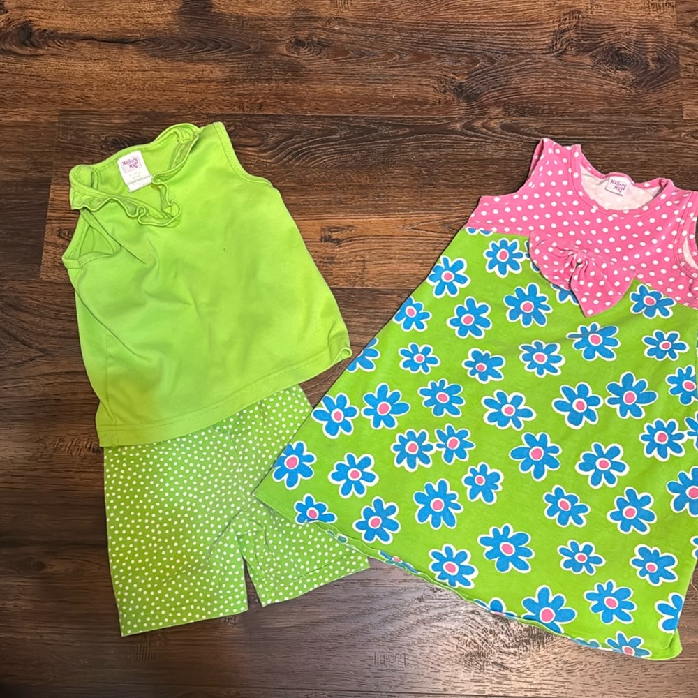 Mallory May Short Set and Dress Girls Size 6